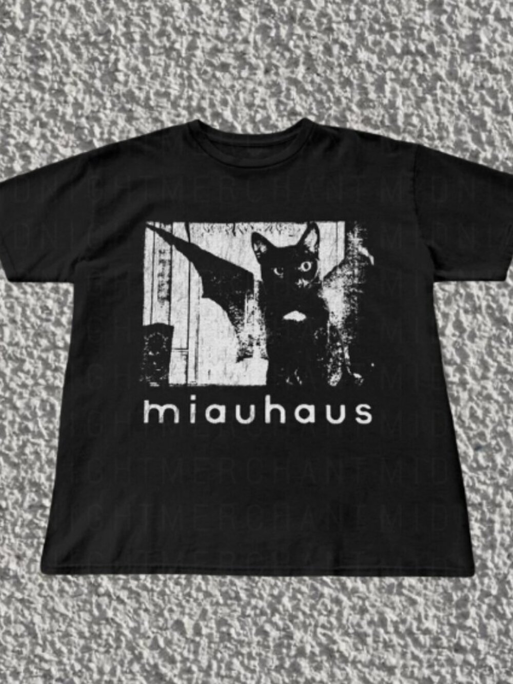 Bauhaus Cat Unisex T-Shirt Black